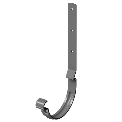 Карнизный крюк для желоба длинный Stal Premium Графит